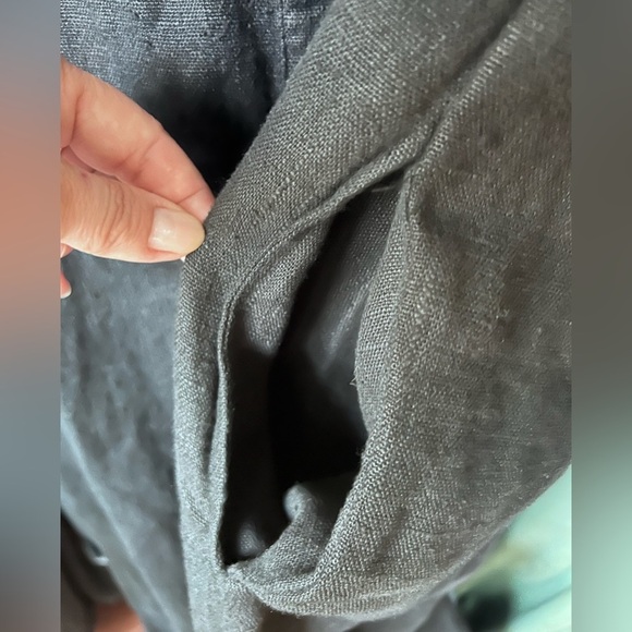 COPY - 100% LINEN BLACK JUMPSUIT - Picture 3 of 6